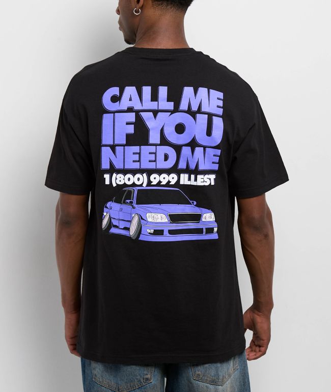 Illest Call Me Black T-Shirt - Illest