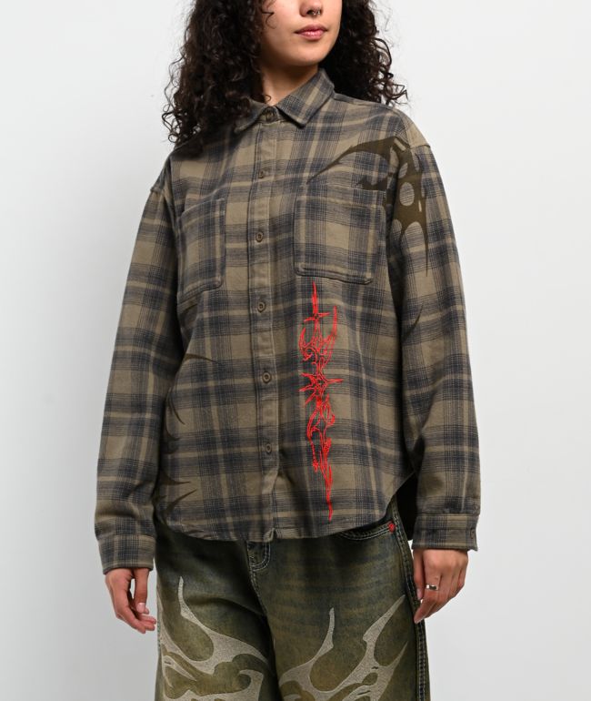 Vitriol Revival Green Flannel Shirt - Vitriol