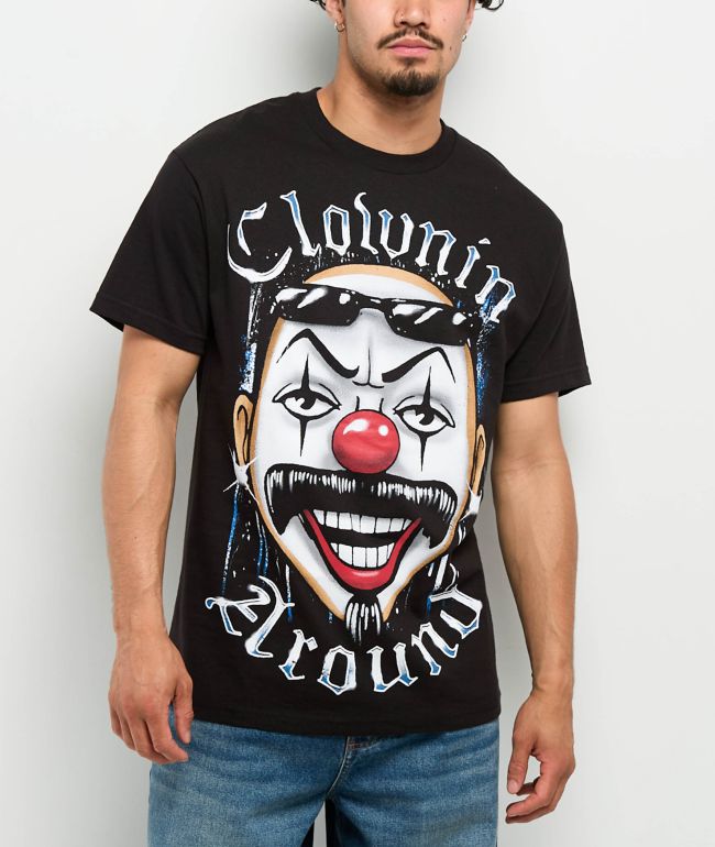 DGA Homies Big Face Clown Black T-Shirt - DGA