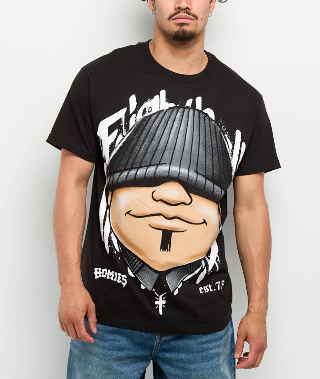 DGA Homies Big Face 8ball Black T-Shirt - DGA