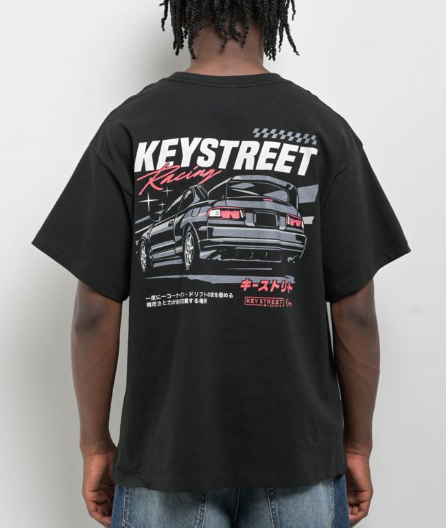 Key Street Racing Black T-Shirt