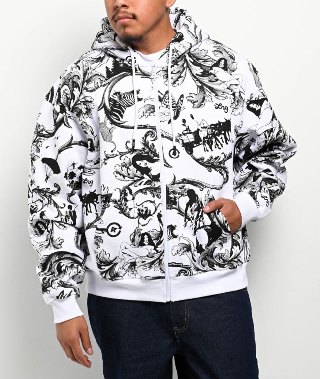 LRG Maiden White Zip Hoodie