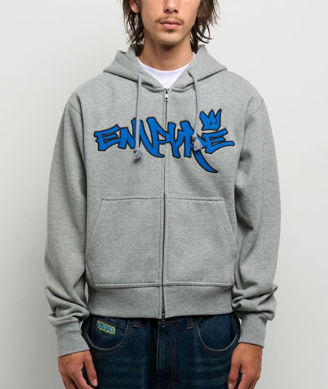 Empyre Crown Grey Zip Hoodie - Empyre