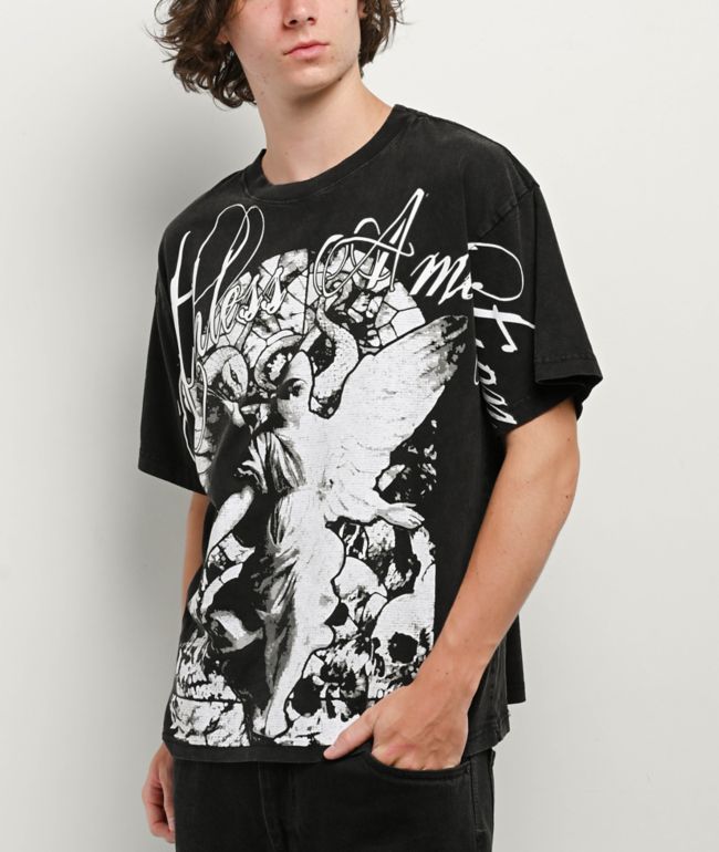 Ninth Hall Heaven Can Wait Black T-Shirt | Zumiez