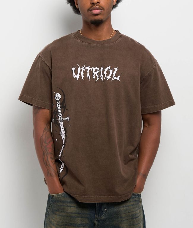 Vitriol Cyber Sword Brown T-Shirt - Vitriol