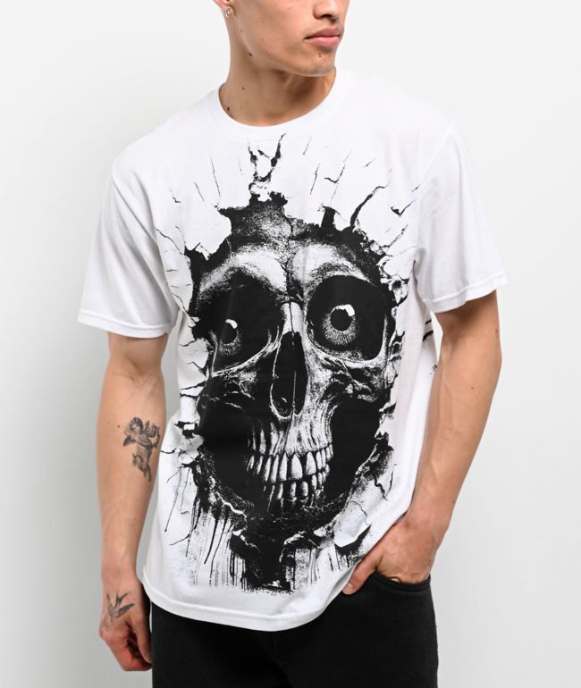 Tシャツ・カットソー ED HARDY / SKULL & SNAKE & EAGLE FLASH TATTO T-SHIRT WHITE ED HARDY / SKULL & SNAKE & EAGLE FLASH TATTO T-SHIRT WHITE