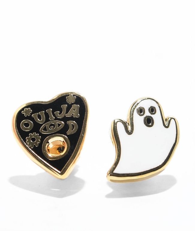 Yellow Owl Workshop Ghost & Planchette Stud Earrings - Yellow Owl Workshop