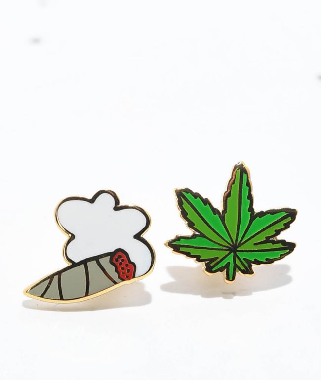 Yellow Owl Workshop Weed Stud Earrings - Yellow Owl Workshop