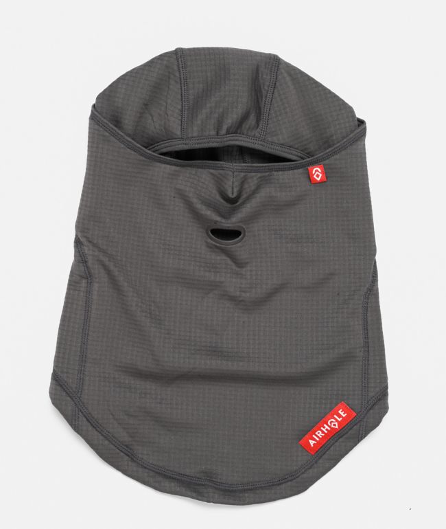 Airhole Waffle Fleece Grey Hinged Balaclava - Airhole