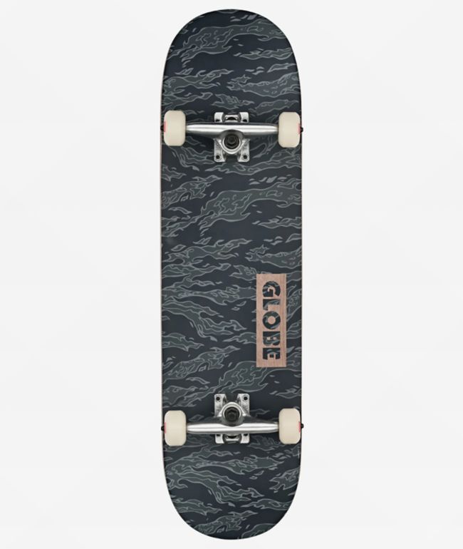 Globe Goodstock Black Camo 8.5" Skateboard Complete - Globe