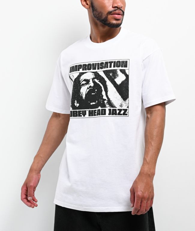 Obey Improvisation White T-Shirt - Obey