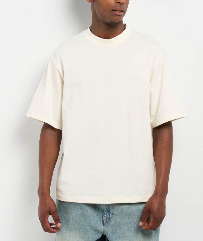 Shaka Wear Max Heavyweight Off White Crop T-Shirt - Shaka Wear