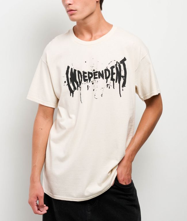 Independent Splatter Cream T-Shirt - Independent