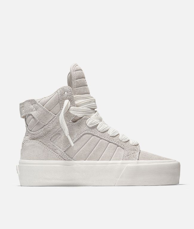 Straye SKTP.01 Cream & White Skate Shoes - Straye