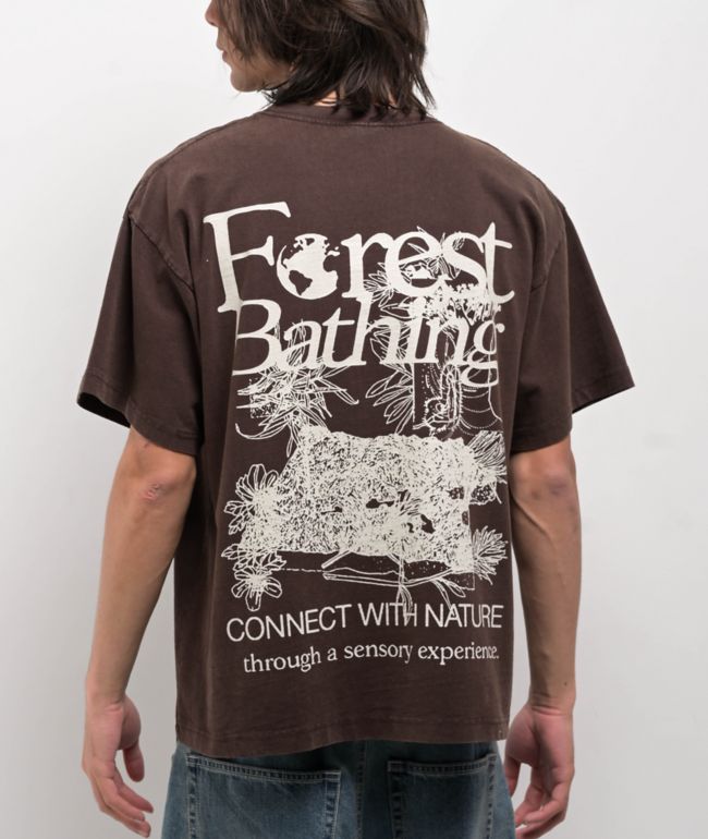 Dravus Forest Bathing Brown T-Shirt - Dravus