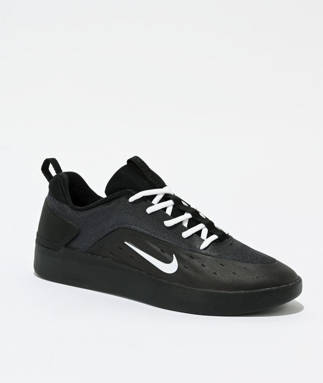 Nike SB Zoom Nyjah 4 Black & White Skate Shoes - Nike