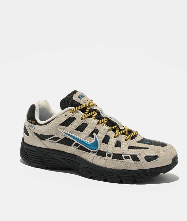 Nike P-6000 PRM CORDURA Light Orewood Brown & Green Abyss Lightning Shoes - Nike