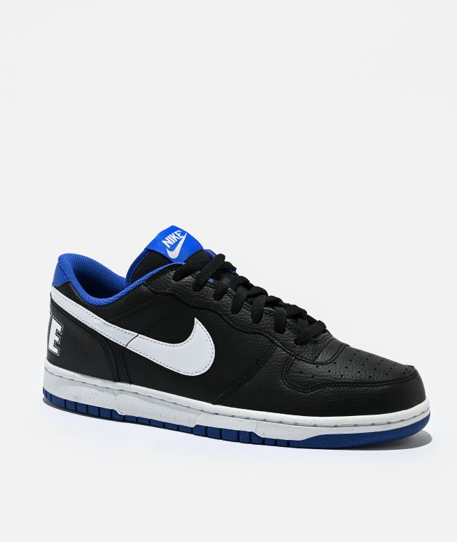 Nike Big Nike Low Black & Royal Blue Shoes - Nike