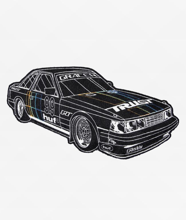 HUF x GReddy Car-Pet Black Rug - HUF