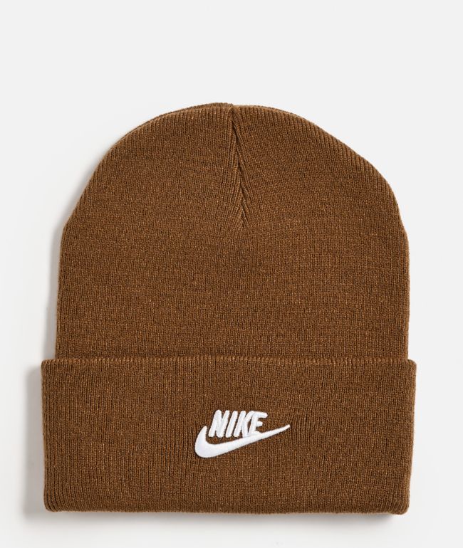 Nike Peak Mosswood Brown Beanie - Nike