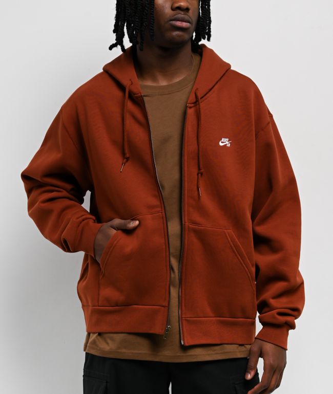 Nike SB Cinnamon Orange Zip Hoodie - Nike