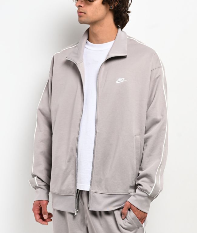 Nike Sportswear Club Fleece Grey Oversized Zip Track Jacket - Nike
