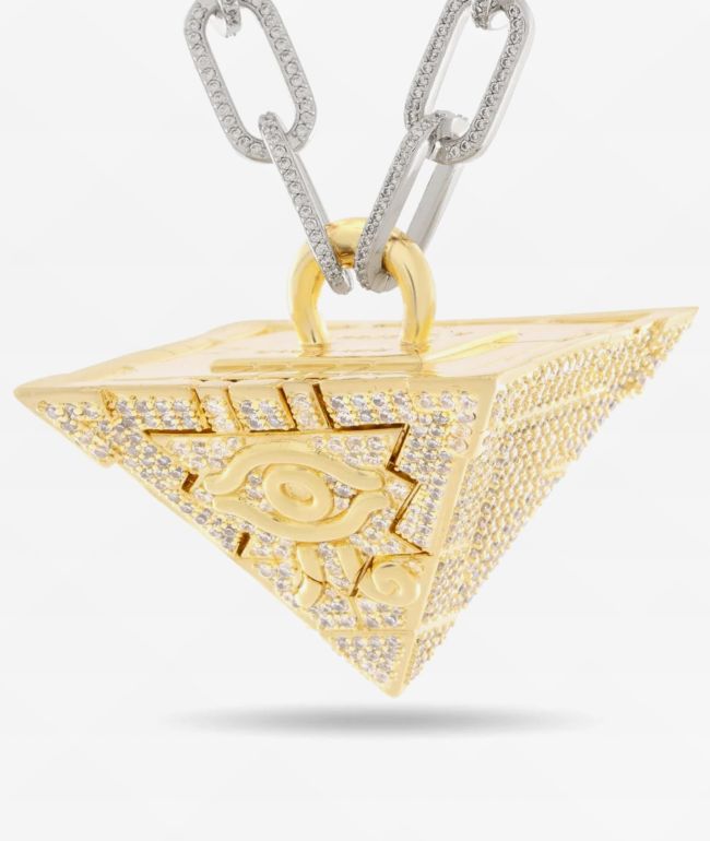 King Ice x Yu-Gi-Oh! Millennium Ring Gold Necklace