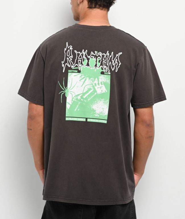 Rhythm Fuzz Black Vintage Wash T-Shirt - Rhythm