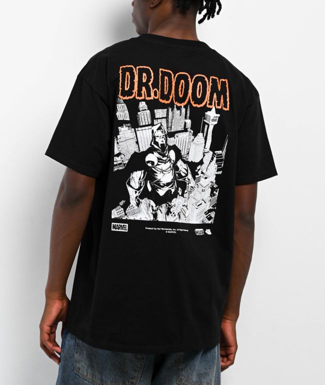 HUF x Fantastic 4 Dr. Doom Black T-Shirt - HUF