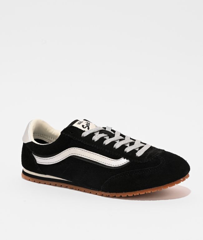Vans Super Lowpro Black & Silver Grey Shoes - Vans
