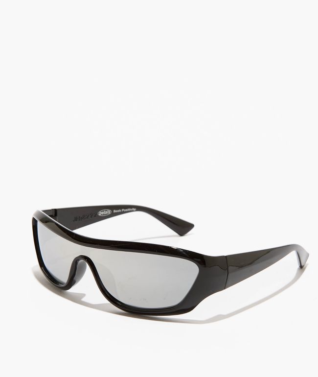 Petals and Peacocks Blazen Black & Silver Sunglasses - Petals and Peacocks