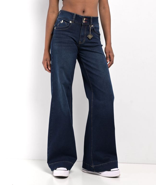 21-22 26.5センチEMPYRE Empyre Loiter Blue Slouchy Straight Leg Jeans | Zumiez