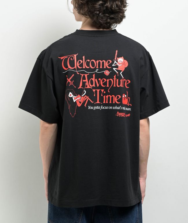 Adventure Time x Welcome BMO Black T-Shirt - Welcome Skateboards