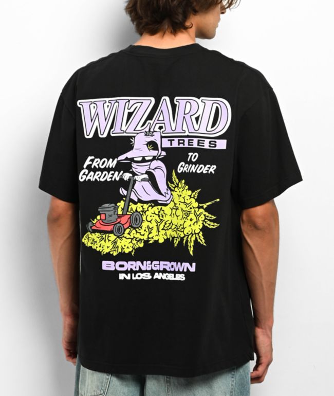 Wizard Trees Garden To Grinder Black T-Shirt - Wizard Trees