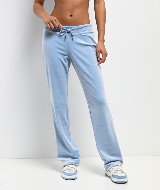 Juicy Couture OG Bling Frosted Velour Track Pants - Juicy Couture