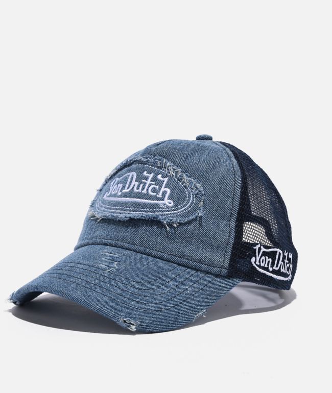 Von Dutch Denim Blue Trucker Hat