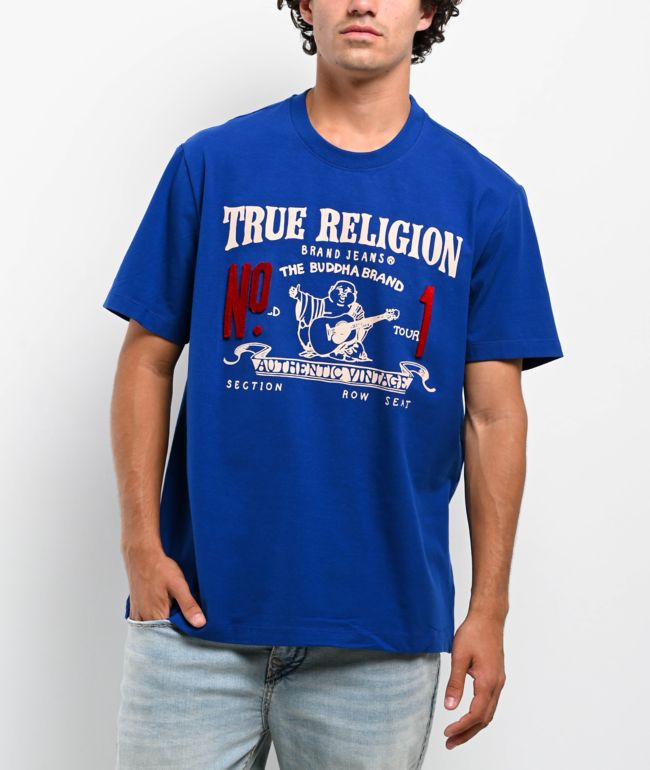 True Religion Vintage No.1 White Heavyweight T-Shirt | Zumiez