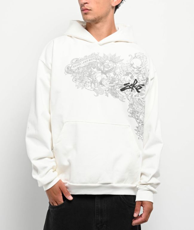 SWIXXZ Dark Castles Cyber White Hoodie | Zumiez