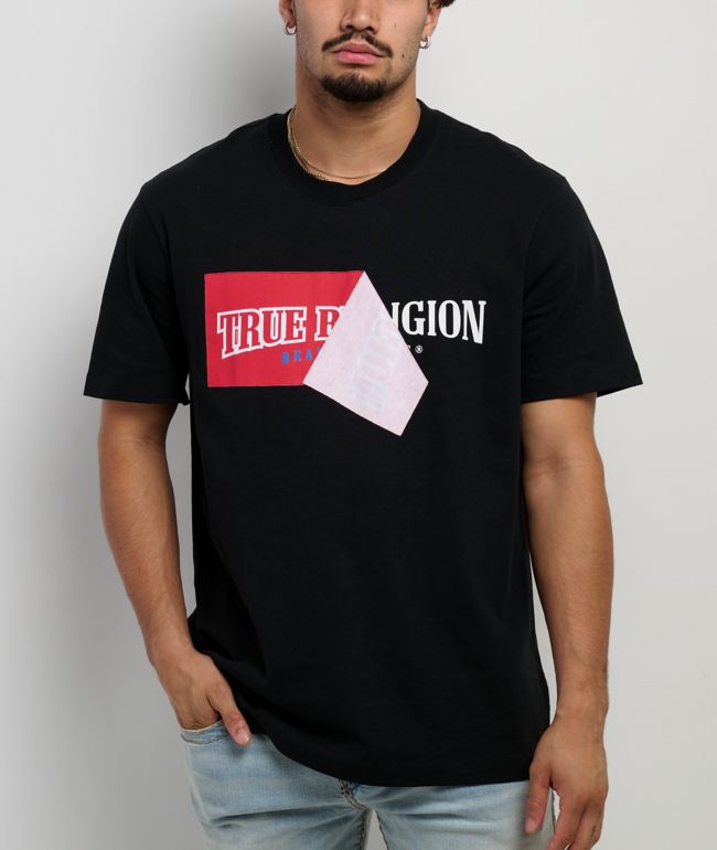 True Religion Peel Off Black T-Shirt - True Religion