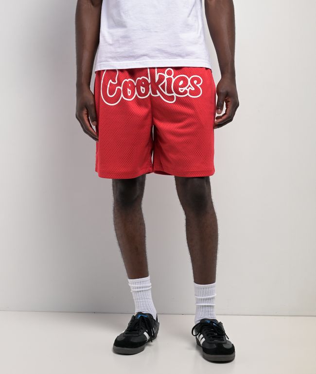 Cookies OG Mint Outline Red Mesh Shorts - Cookies Clothing