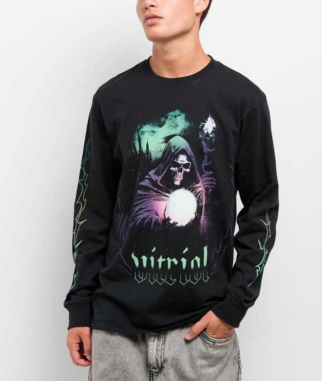 Vitriol Reaper Fantasy Black Long Sleeve T-Shirt - Vitriol