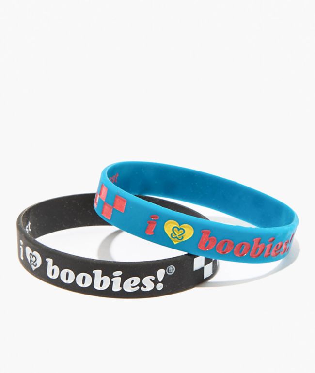 Keep A Breast Foundation x Vans Warped Tour Black & Blue 2 Pack Bracelets - Keep A Breast Foundation