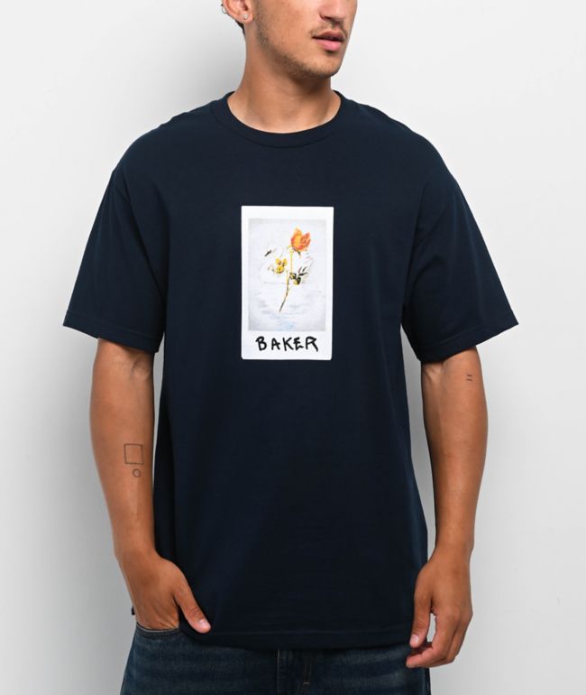 Baker Polaroid Navy T-Shirt - Baker Skateboards