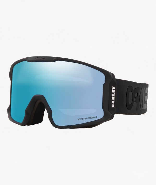 Oakley Line Miner L Blackout & Sapphire Prizm Snowboard Goggles - Oakley