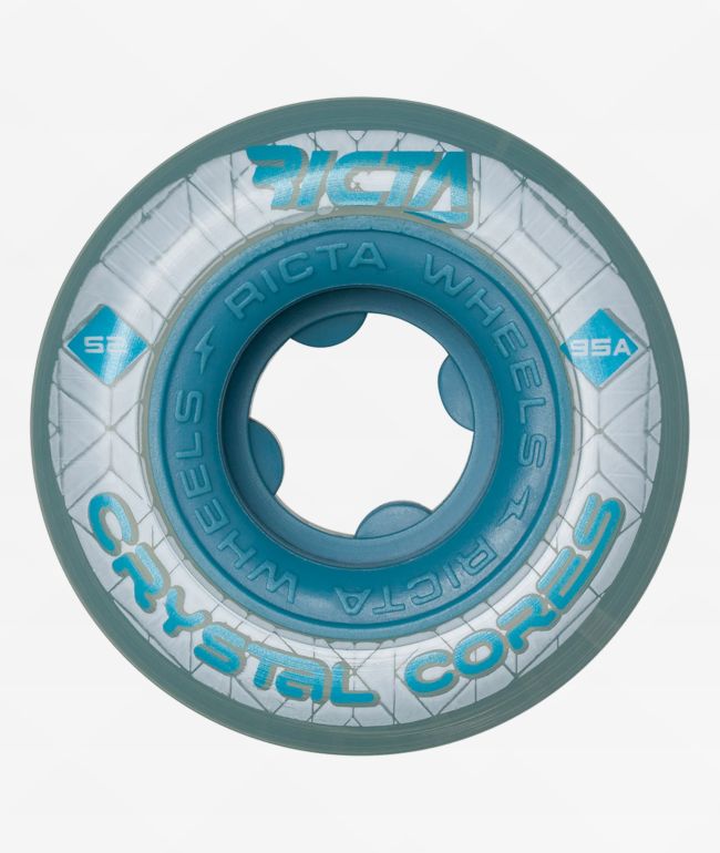 Ricta Crystal Cores 52mm 95a Blue Skateboard Wheels - Ricta Wheels