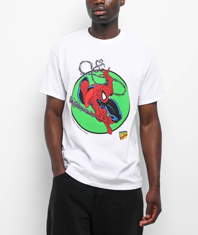 ロサンゼルス発★HUF x Marvel Spider-Man Senses Tシャツ HUF x Spider-Man Senses White T-Shirt | Zumiez