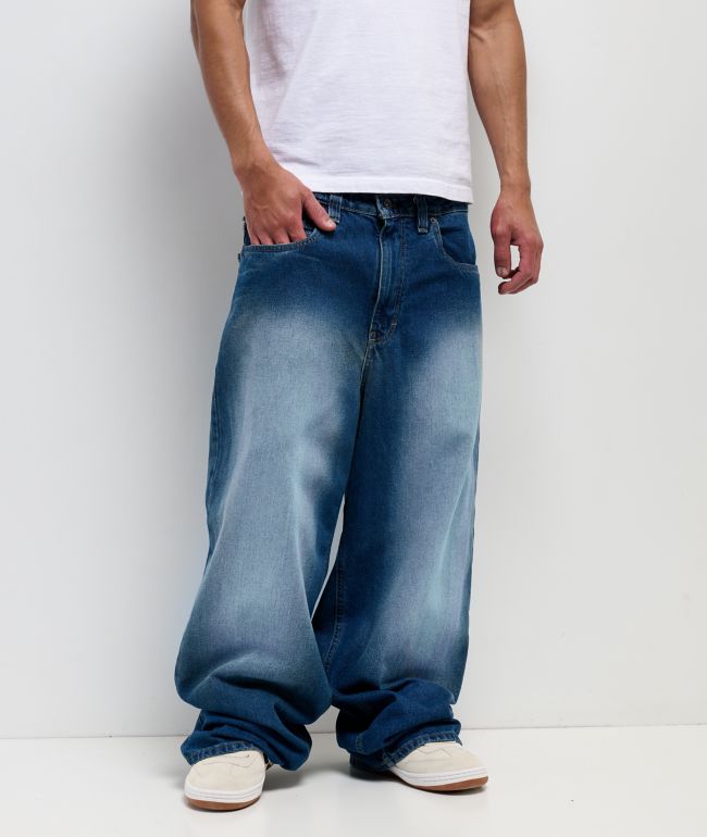 Empyre Pallor Blue Ultra Wide Skate Jeans - Empyre