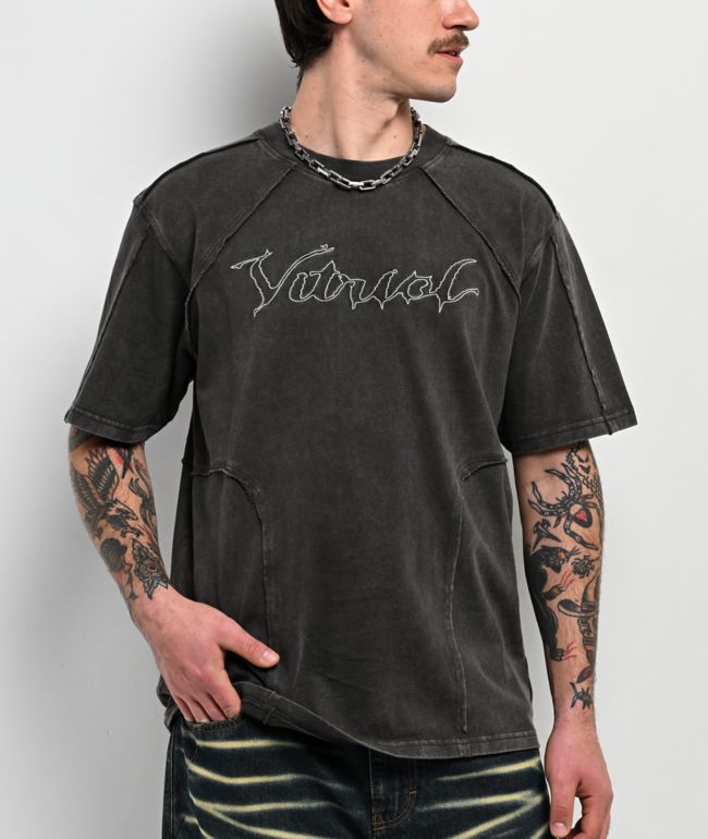 Vitriol Reckoning Grey Wash Boxy T-Shirt - Vitriol