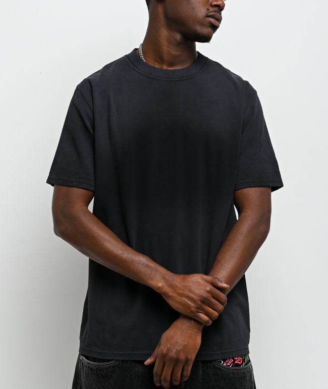Ninth Hall Ash Black Boxy Long Sleeve T-Shirt | Zumiez