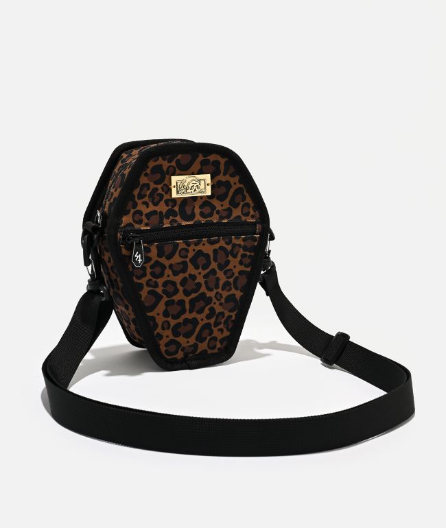 Lurking Class by Sketchy Tank Coffin Leopard Crossbody Bag - Lurking Class by Sketchy Tank